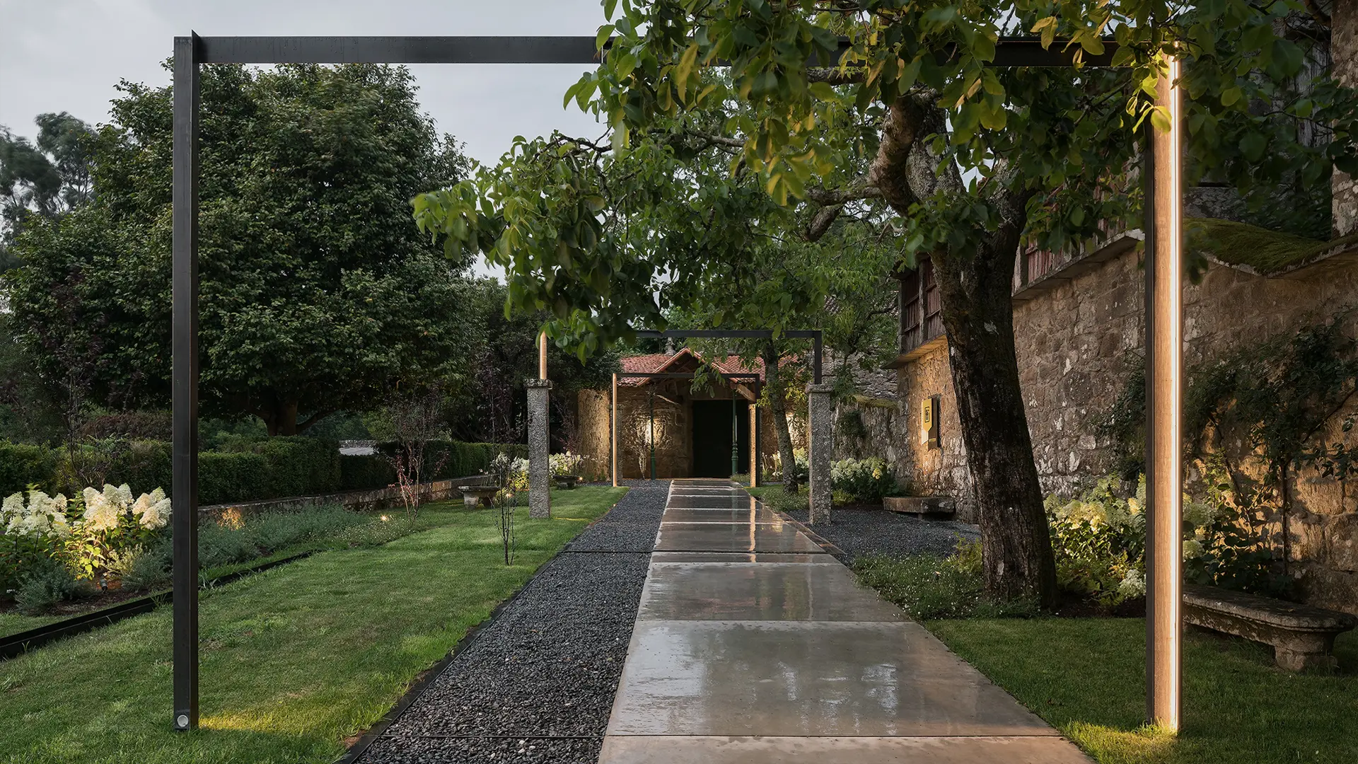 Reforma de los jardines del Pazo de La Buzaca